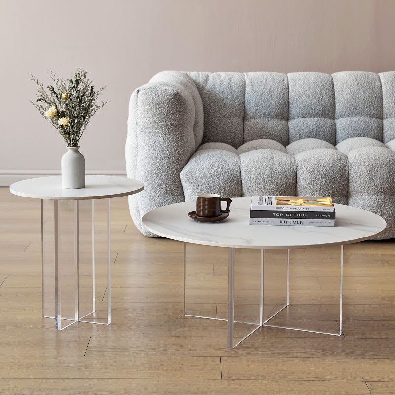 Dueville Slate Coffee Tables 31.49"D+17.71"D