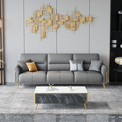 Palau Cowhide Leather Sofa 84''D