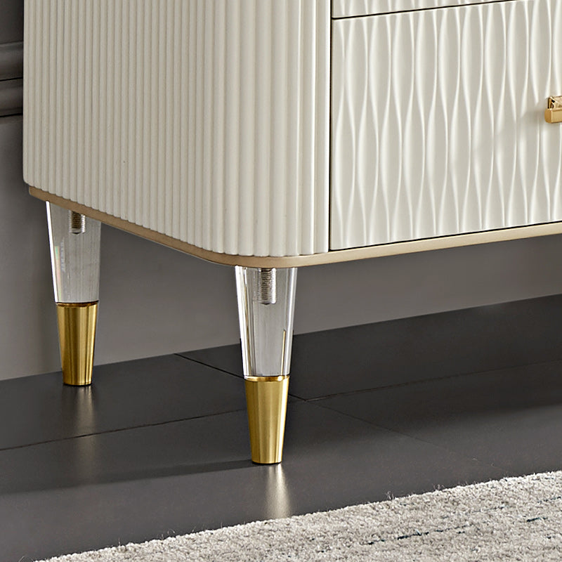 Trevigio White Marble Dresser (4 drawers) 25.59"D