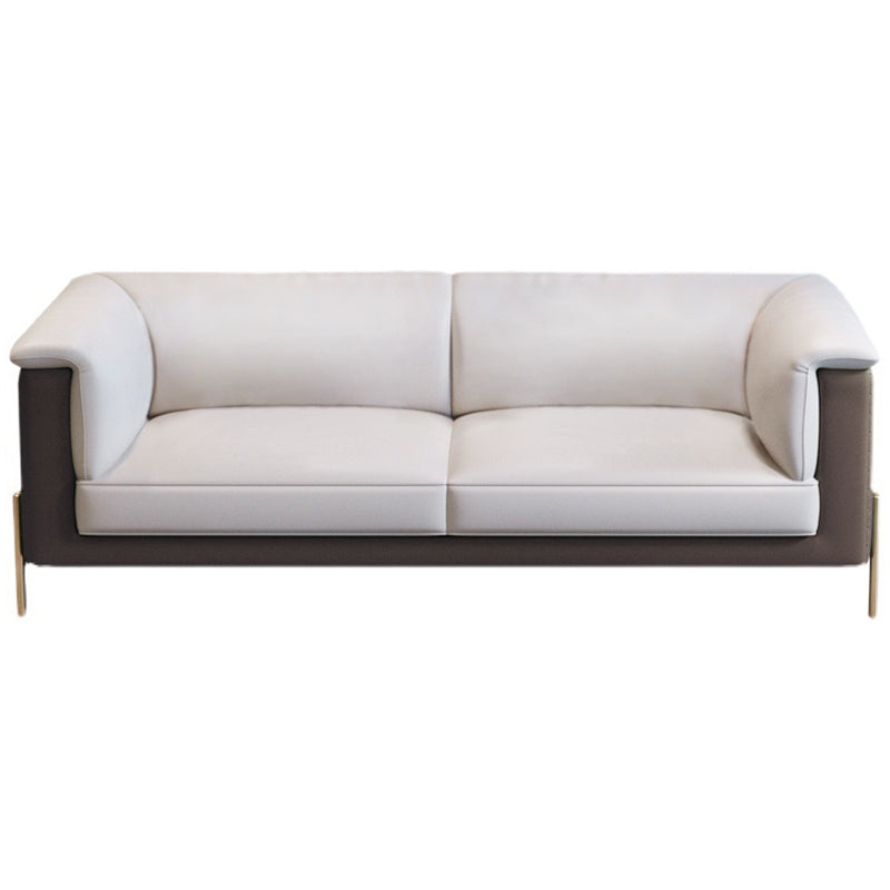 Orosei Green Leather Sofa 85.82"D