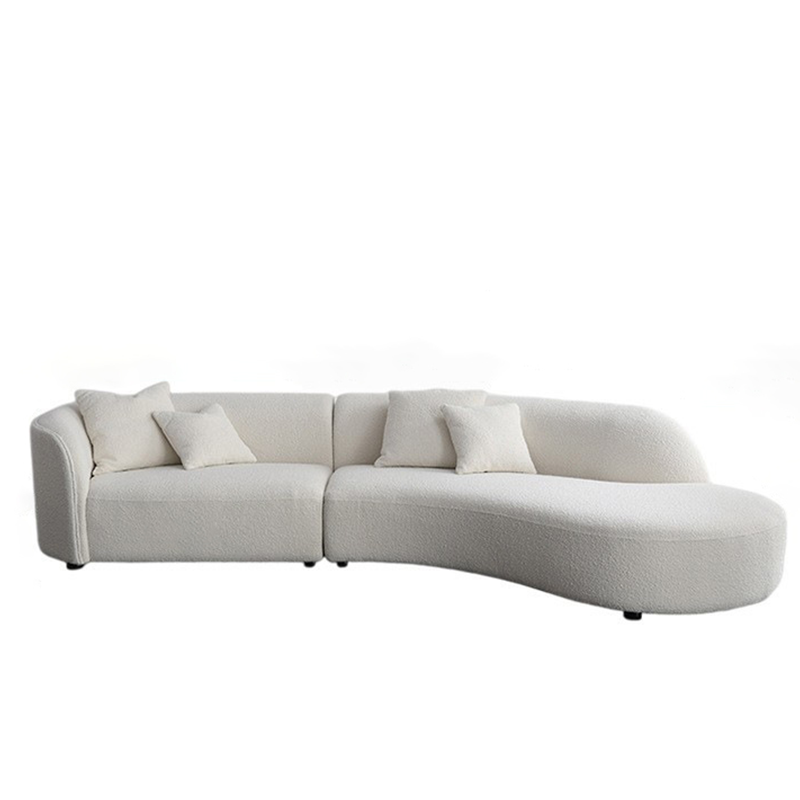 Pozzallo Berber Fleece Sofa 129.92"D (without pillows)