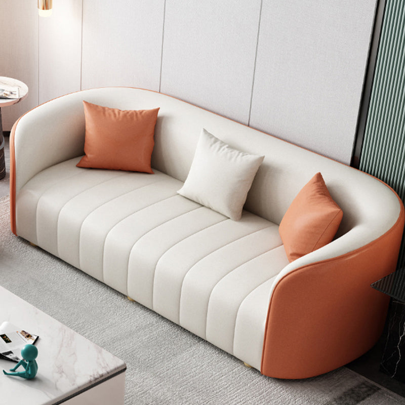 Thiene Beige Technology cloth sofa 88.58"D