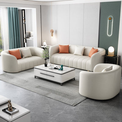 Thiene Beige Technology cloth sofa 88.58"D