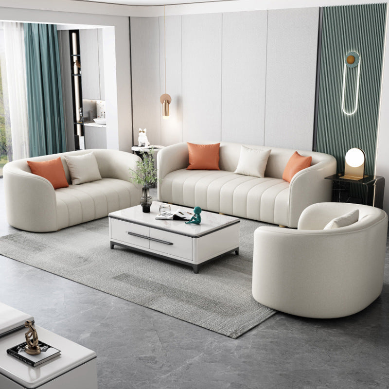 Thiene Beige Technology cloth sofa 88.58"D