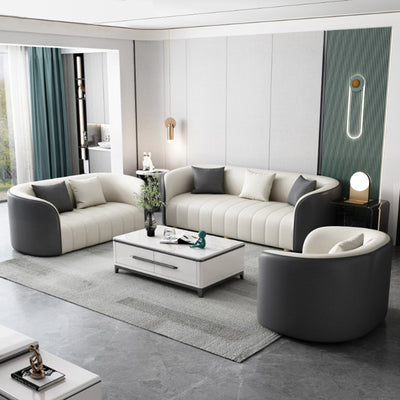 Thiene Beige Technology cloth sofa 88.58"D