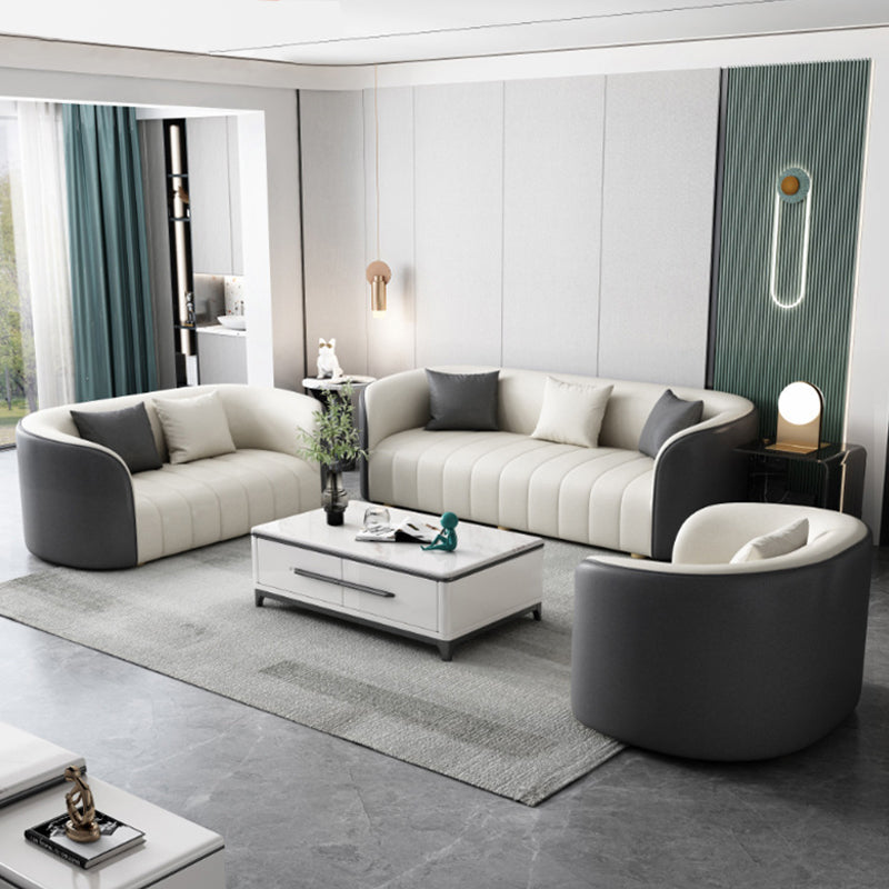 Thiene Beige Technology cloth sofa 88.58"D