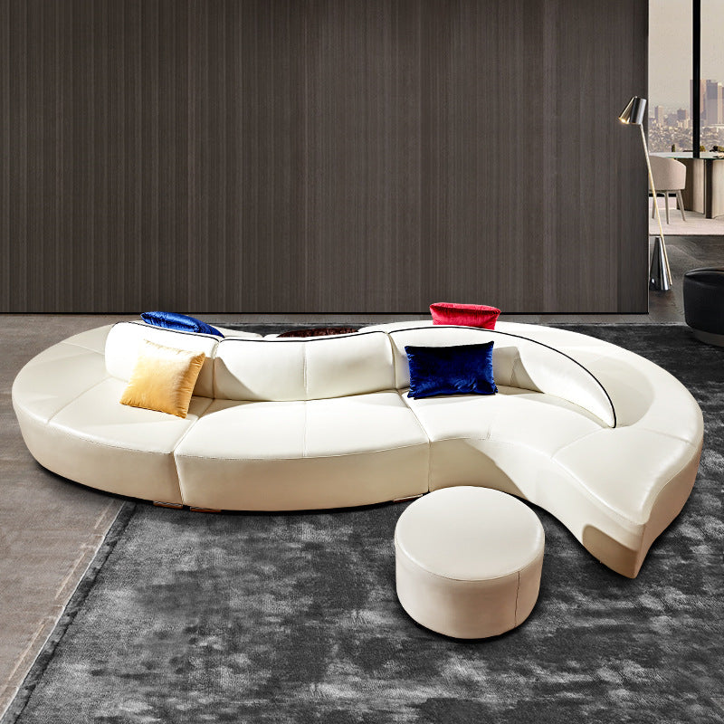 Lecce Eco-friendly Leather Sofa 146.45"D