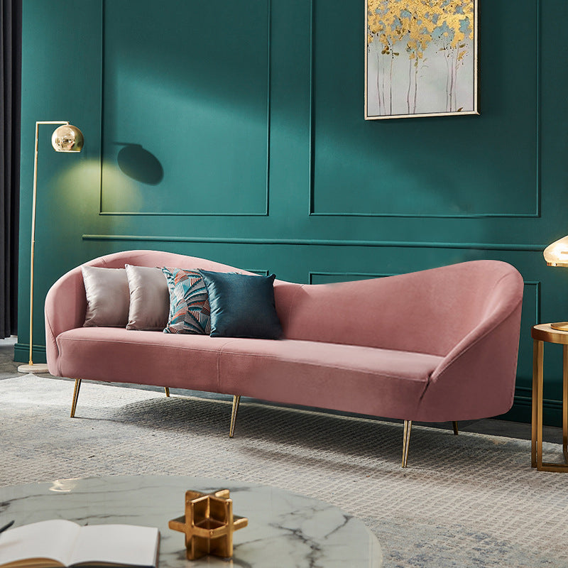 Cuneo Pink Lint Sofa 85.04"D