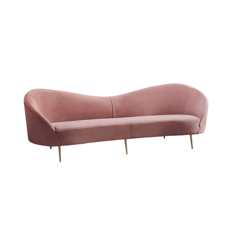 Cuneo Pink Lint Sofa 85.04"D