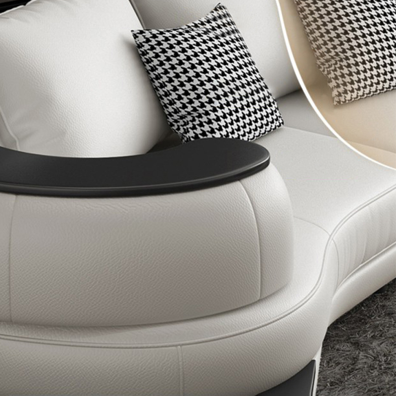 Cosenza Top Layer Leather Sofa 122.04"D
