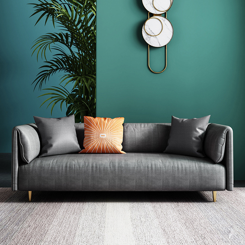 Cornuda Grey Technology Cloth Sofa 59.05"D