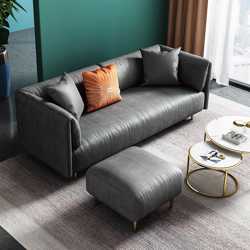 Cornuda Grey Technology Cloth Sofa 59.05"D