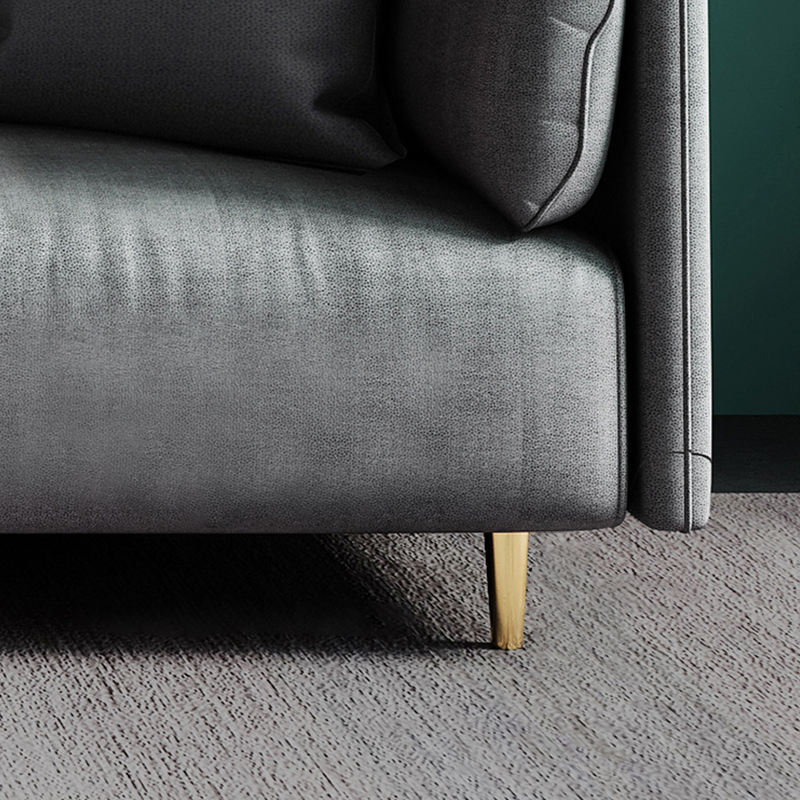 Cornuda Grey Technology Cloth Sofa 59.05"D
