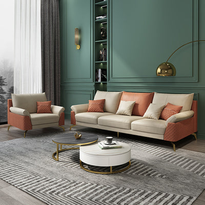 Cornuda Orange Technology Cloth Sofa 82.67"D