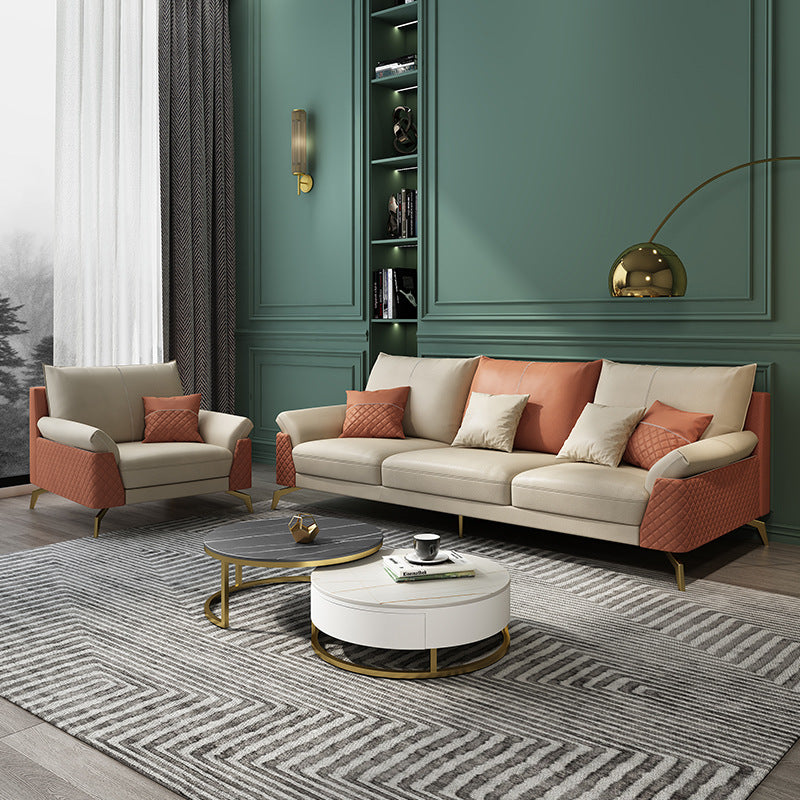 Cornuda Orange Technology Cloth Sofa 82.67"D