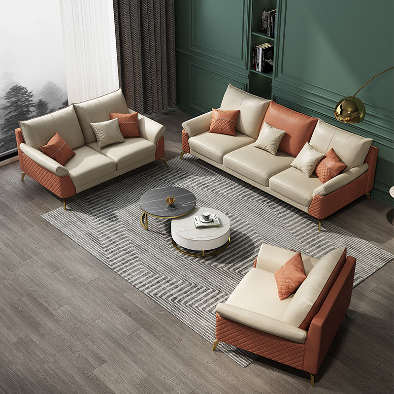 Cornuda Orange Technology Cloth Sofa 82.67"D
