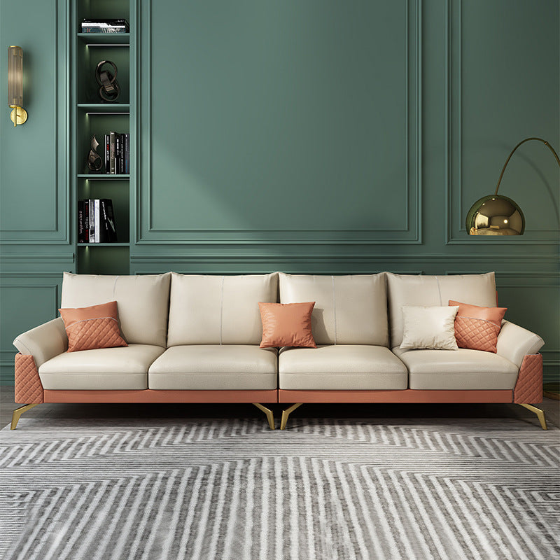 Cornuda Orange Technology Cloth Sofa 82.67"D