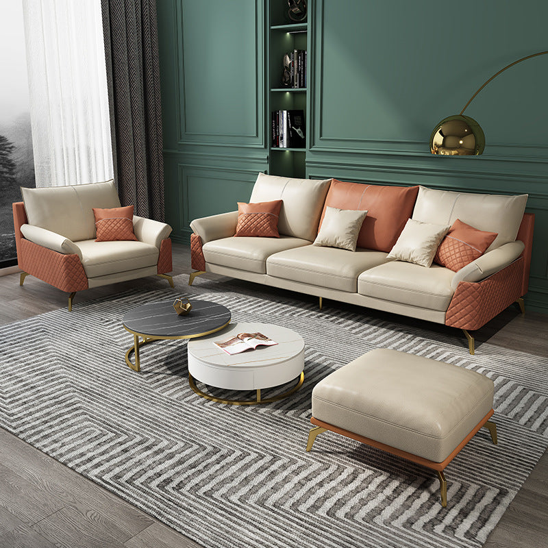 Cornuda Orange Technology Cloth Sofa 82.67"D
