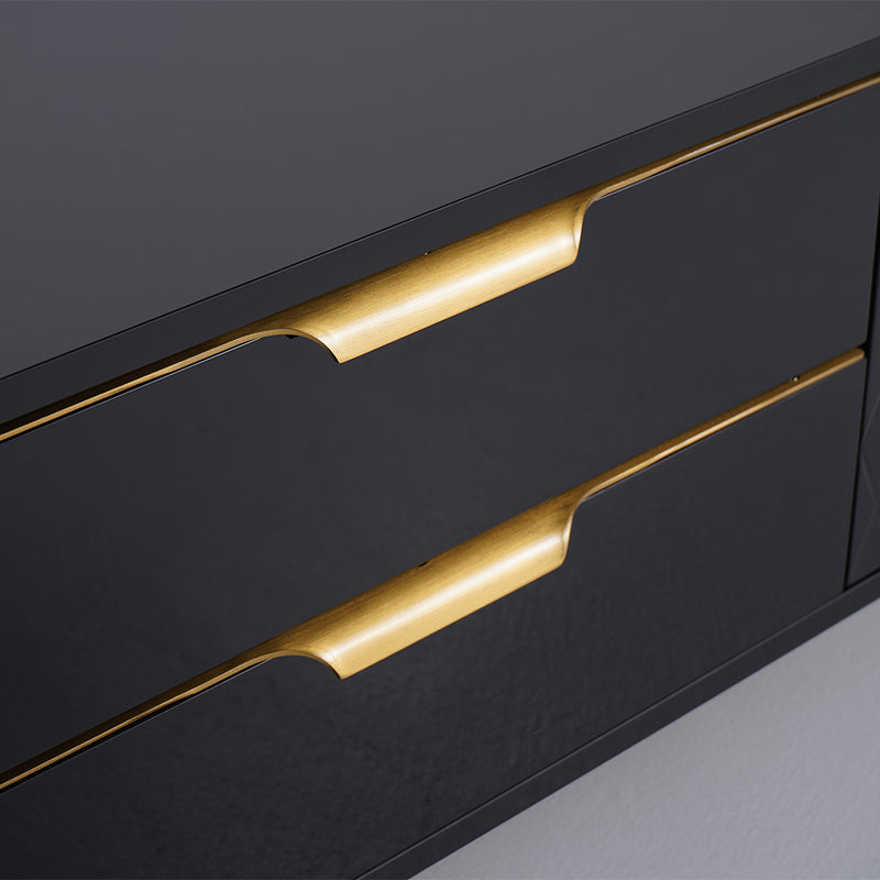 Chivasso Black MDF TV Stand 78.74"D