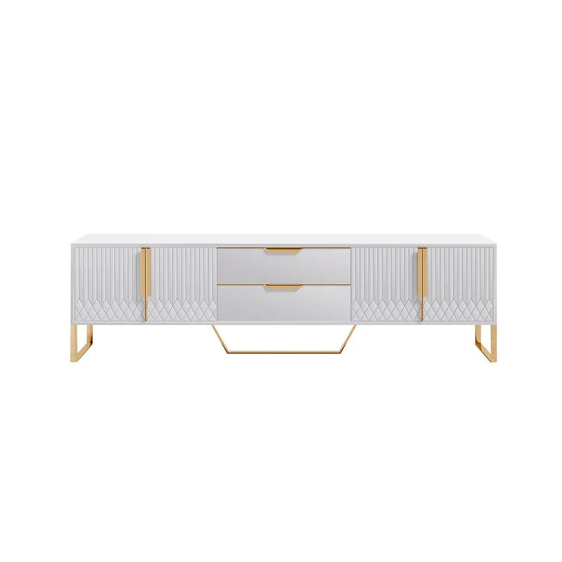 Chivasso Black MDF TV Stand 78.74"D