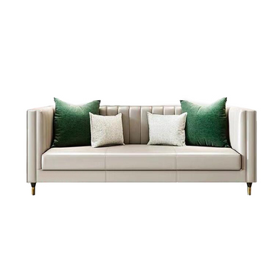 Lecce Microfiber Leather Sofa 70.86"D