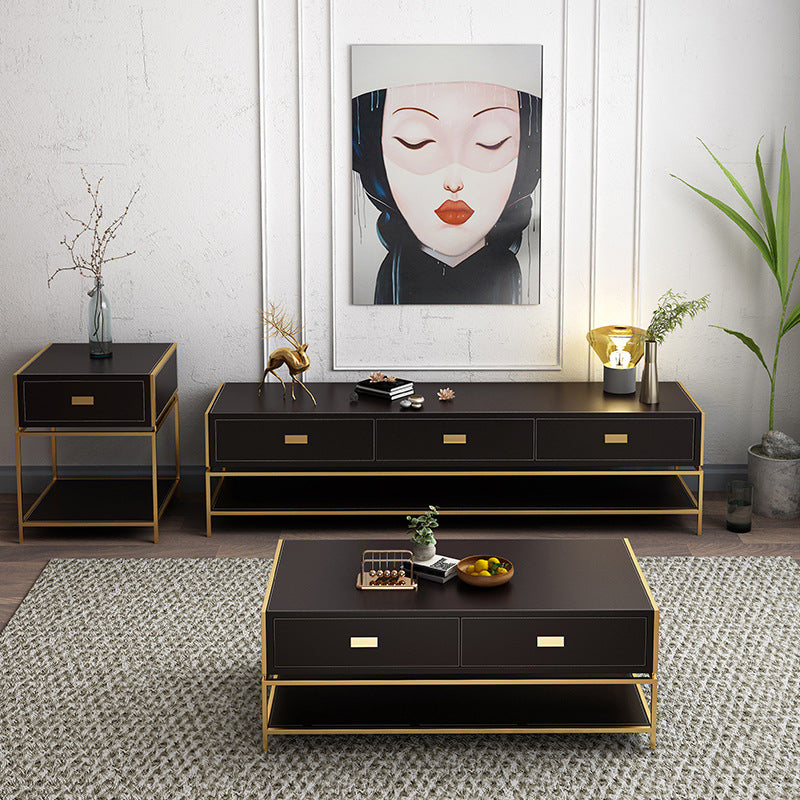 Chivasso Green PU TV Stand 70.86"D