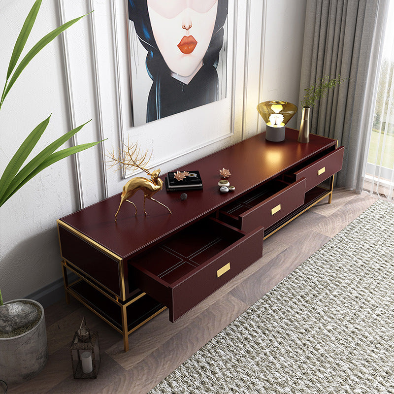 Chivasso Green PU TV Stand 70.86"D