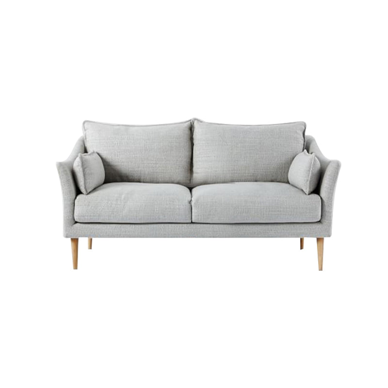 Cosenza Grey Cotton and Linen Sofa 66.93"D
