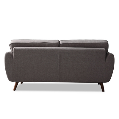Cosenza Grey Cotton and Linen Sofa 63.38"D （Without Pillows）