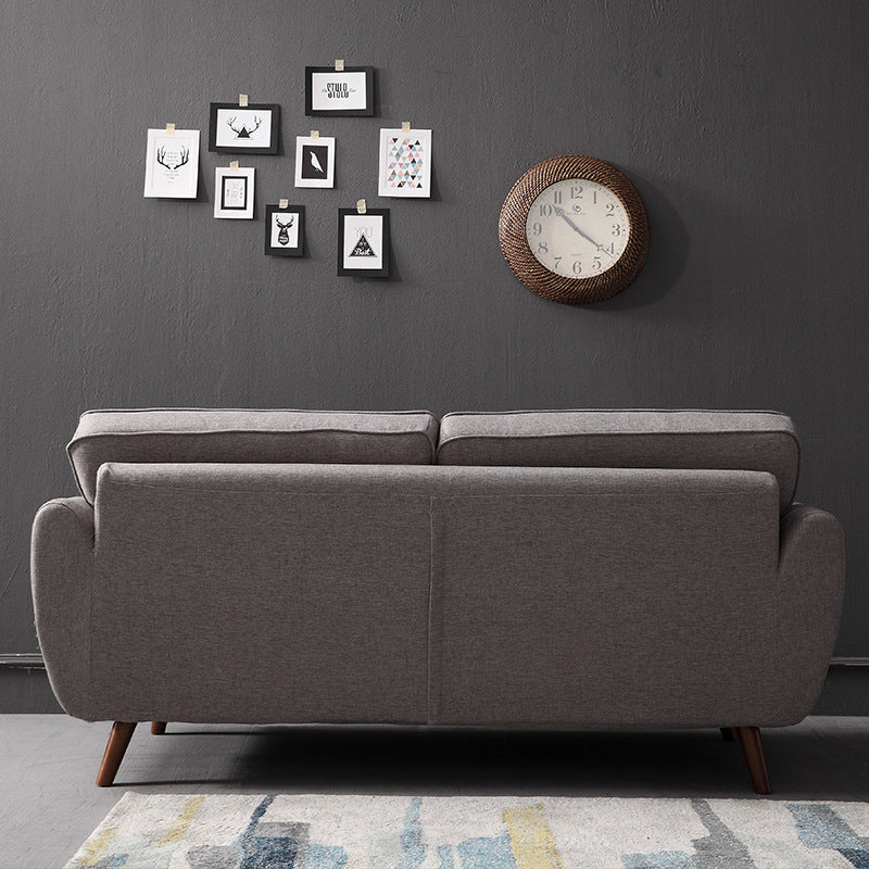 Cosenza Grey Cotton and Linen Sofa 63.38"D （Without Pillows）