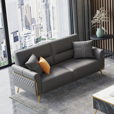 Palau Cowhide Leather Sofa 84''D
