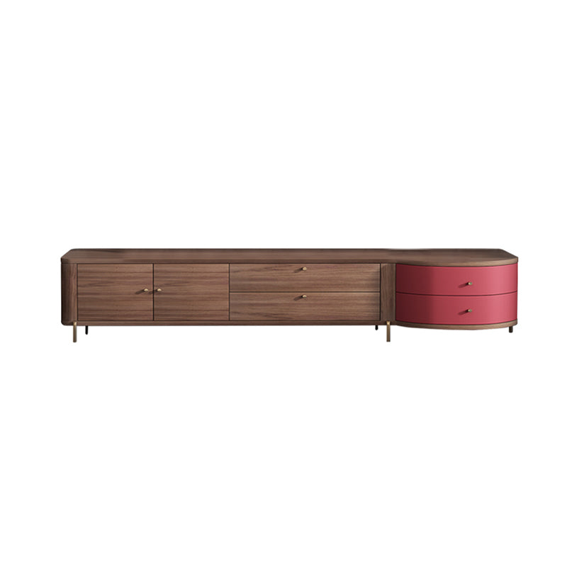 Gaeta Red Solid Wood TV Stand 78.74"D