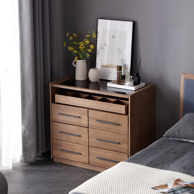 Savona Walnut Ash Wood Dresser 35.43"D