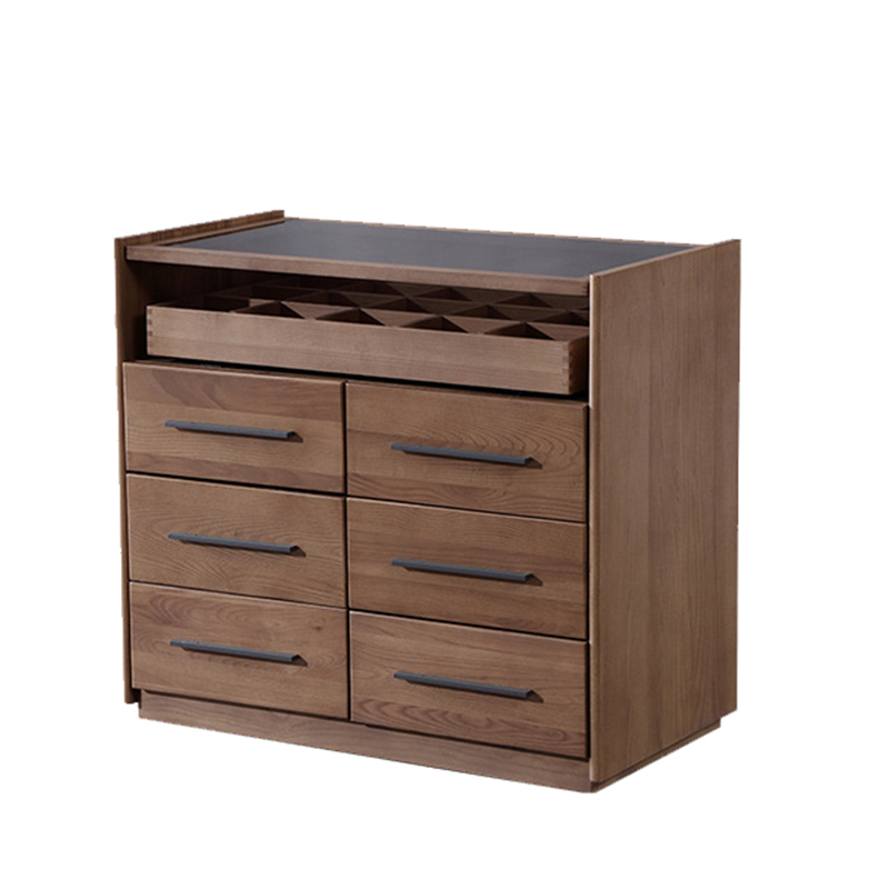 Savona Walnut Ash Wood Dresser 35.43"D