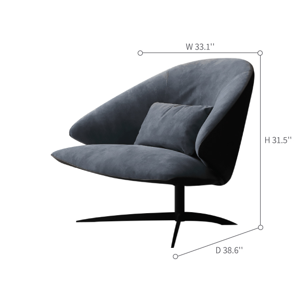 Garda Leather Lounge Chairs 33.07&