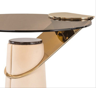 Tuscany Tempered Glass Coffee Tables 19.68''D