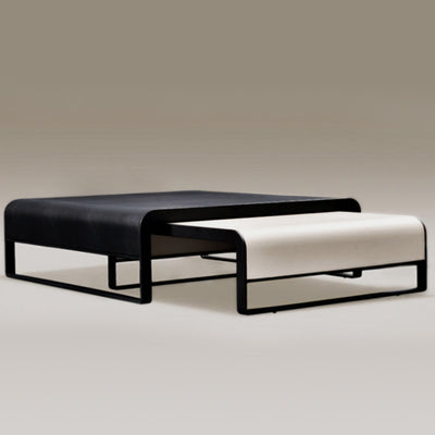Bergamo Carbon Steel Coffee Tables 39.37"D+31.49"D