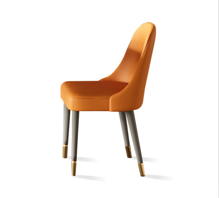 Oristano Leather Dining Chairs 18.11"D (with 2 chairs)