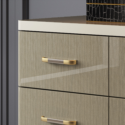 Pistoia Grey Solid Wood Dresser 76.34"D