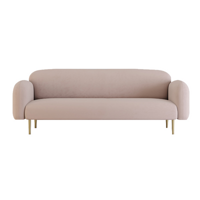 Cuneo White Lint Sofa 82.67"D