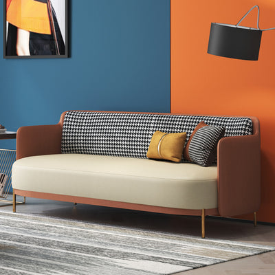Cornuda Orange Technology Cloth Sofa 81.49"D