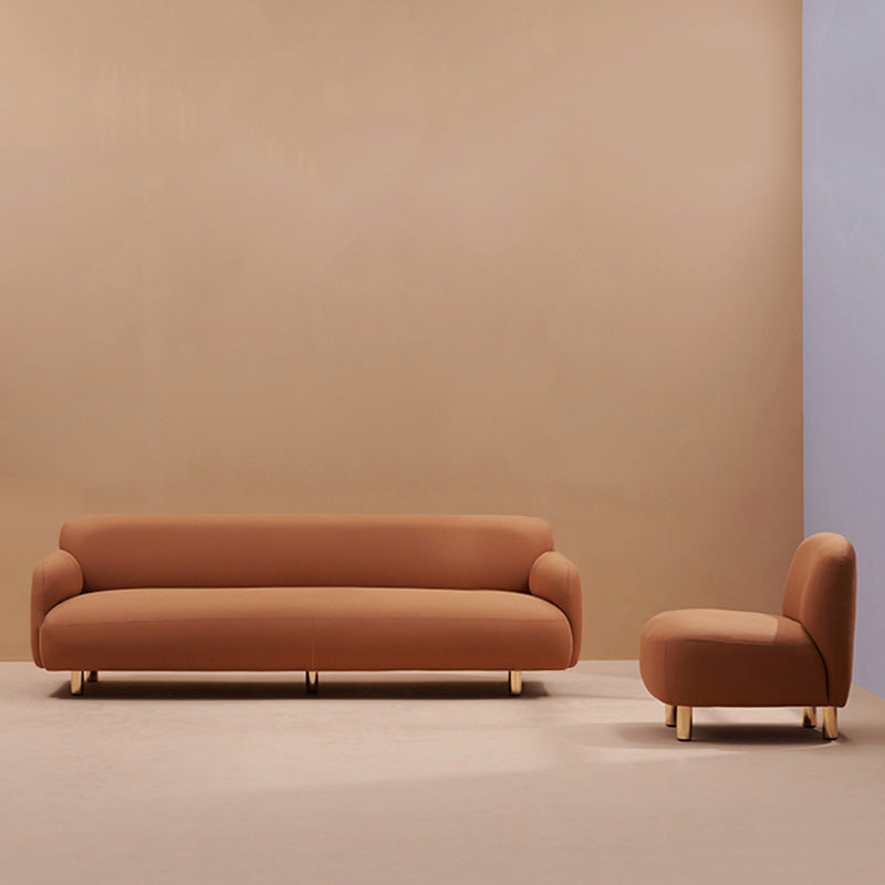 Cornuda Orange Technology Cloth Sofa 82.67"D