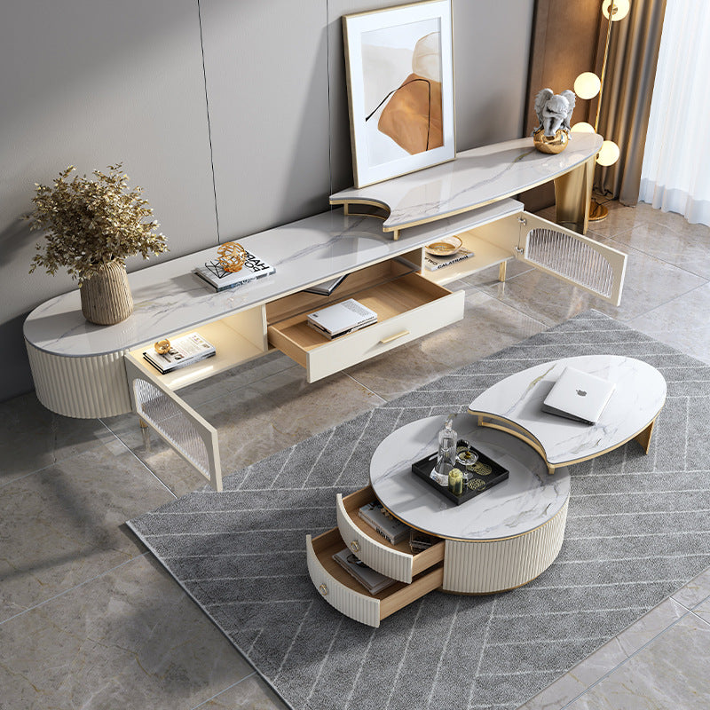 Arzachena Slate TV Stand 70.86"D+47.24"D