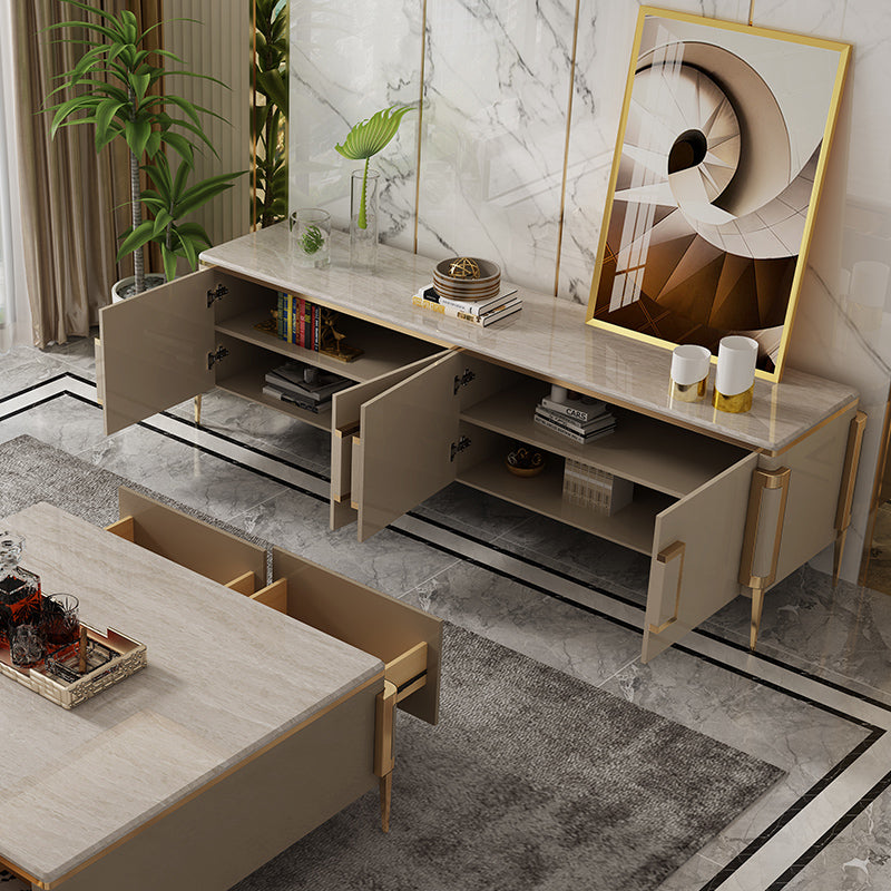 Chivasso Marble TV Stand 79.92"D