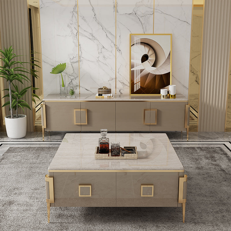 Chivasso Marble TV Stand 79.92"D