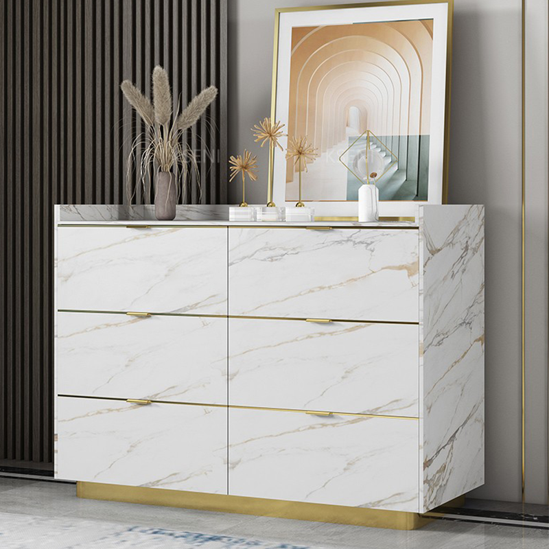 Stanghella White Slate Dresser 47.24"D