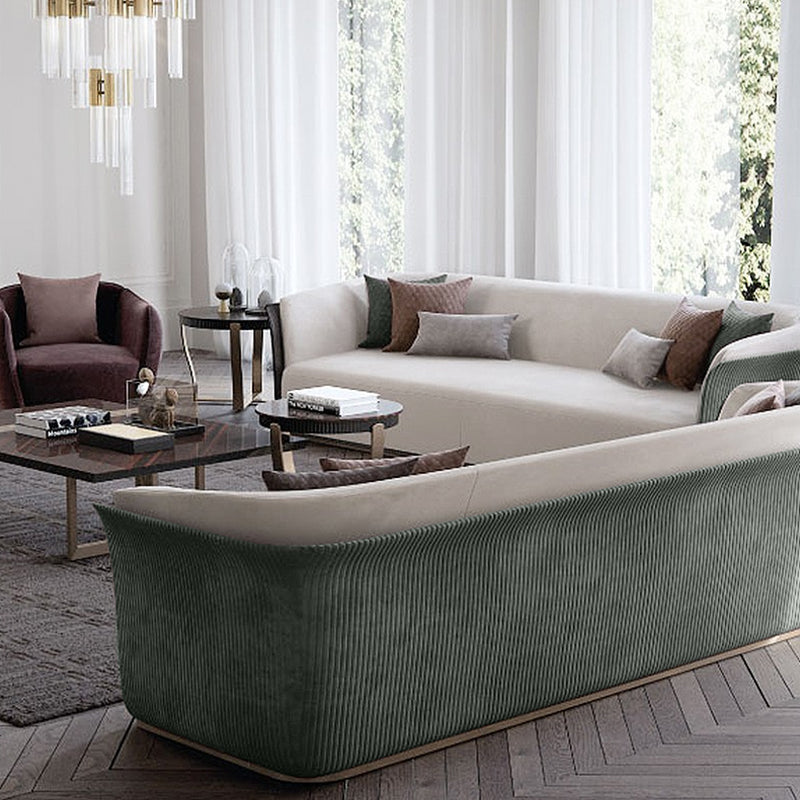 Lecce Velvet Sofa 86.61"D (Without Pillows)