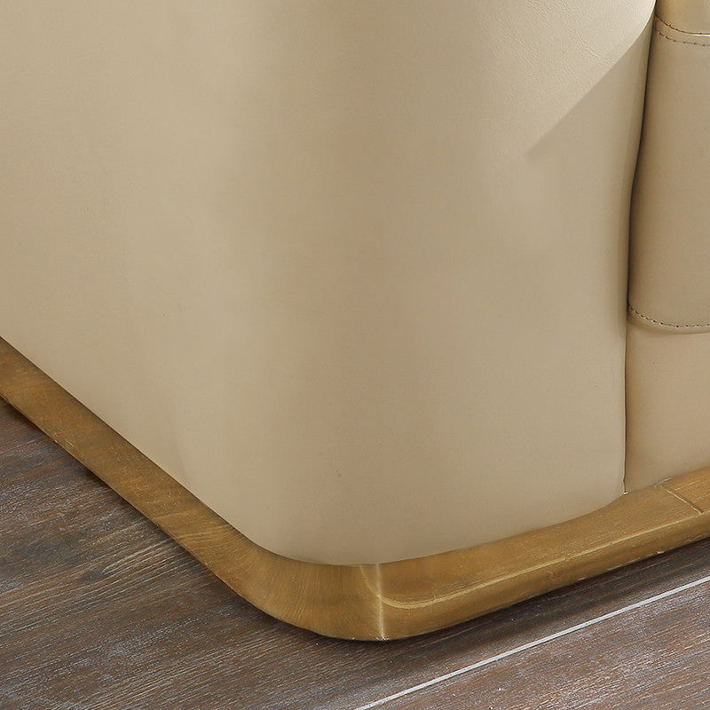 Lecce Microfiber Leather Sofa 82.68"D