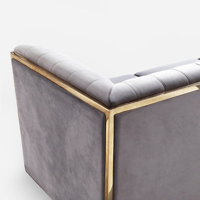 Lecce Velvet Sofa 86.61"D