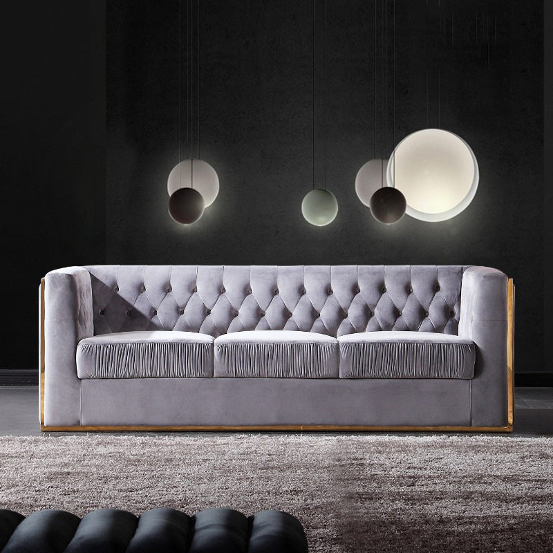 Lecce Velvet Sofa 86.61"D